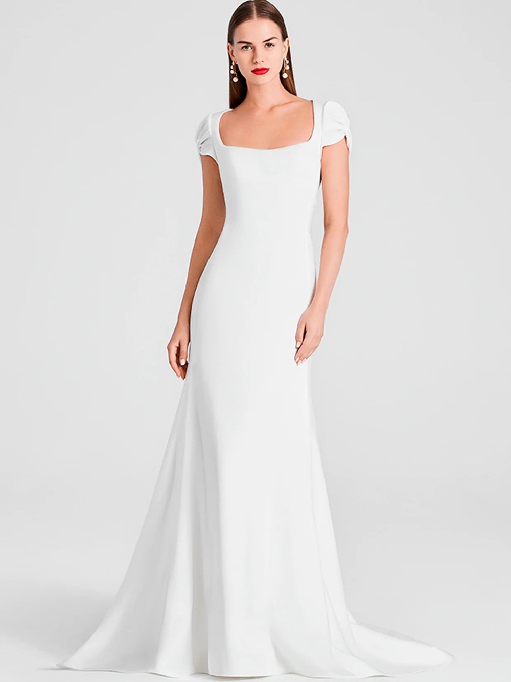 Ines di Santo Solstice Wedding Gown with Bishop Sleeves